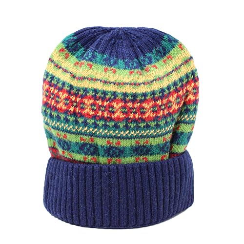 Bonnet en laine multicolore pour oublier le froid hivernal