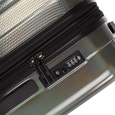 heys america Astro Iridescent Spinner Luggage (Charcoal, 3pc Set)
