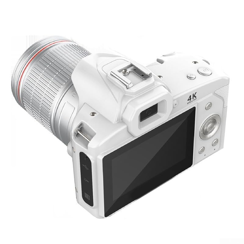 D5 Digital para cámara SLR con doble lente, zoom antivibración 16X, apertura F2.7, pantalla táctil de 3 pulgadas, control WiFi para fotografía y vlogging, (negro)