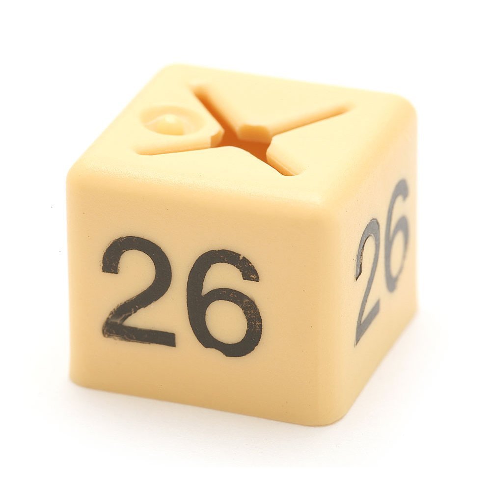 Complete Retail Solutions Ltd 50x 26 SIZE CUBE GARMENT CLOTHES MARKER SIZE NUMBER PACK OF 50 EACH