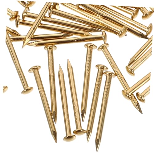 Clavos de latón 100 pzas 1.2x15 mm cabeza redonda dorado antiguo para muebles miniatura 4