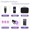 8 Pcs Ghost Hunting Kit with 1 EMF Meter,1 EVP Recorder,1 Spirit Box,1 UV Light,3 LED Light up Cat Balls & 1 Carrying Case