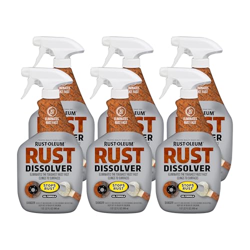 Rust-Oleum Rust Dissolver Gel - Heavy-Duty Rust Remover (32 oz, 6 pack)