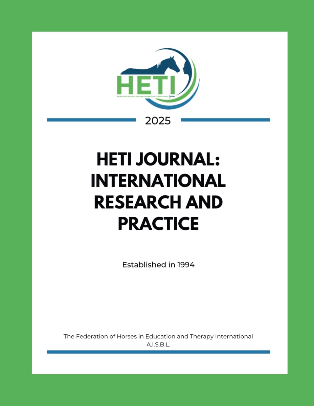 HETI Journal: International Research and Practice 2025