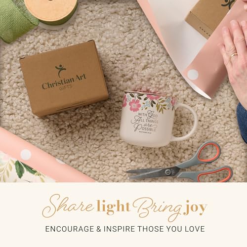Image of Christian Art Gifts Scripture Ceramic Coffee & Tea Mug for Women