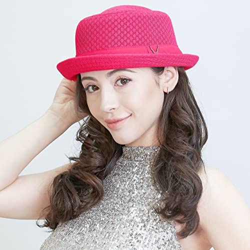 Image of The Hat Depot Unisex Light Weight Classic Soft Cool Mesh Pork Pie hat