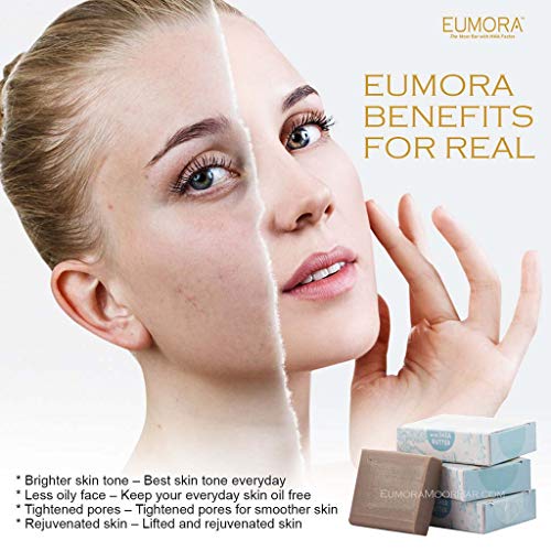 Eumora Shea Butter, Facial Cleansing Moor Clay Soap. Organic Face Wash For Anti-Aging, Brightening, Lifting, Tightening, Wrinkles. All Natural Sls-Free Face Detox Cleanser For Men, Women #TOP2