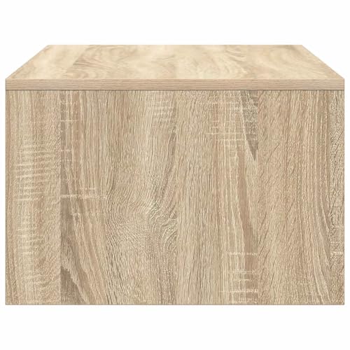 Table murale chêne Sonoma 80x45cm en bois pour petit bureau - 7