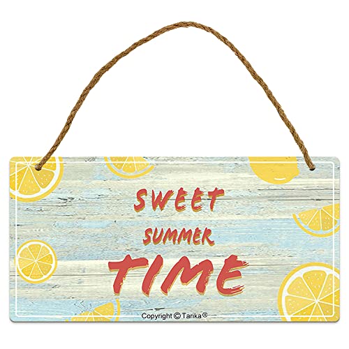 Sweet Summer Time Retro Wooden Public Decorative Hanging Sign For Home Door Fence Vintage Wall Plaques Decoration(5X10Inches) #TOP1
