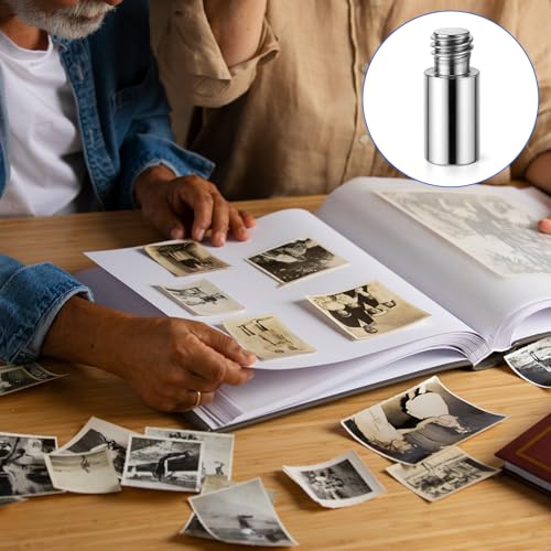 20PCS Scrapbook Extension Posts Album Accessories Extension Post Replacement for Binding Extending Post-bound Refillable Photo Album Scrapbook Screws Craft Diy Refill Pages (12 mm/ 0.47 Inch) - Thumbnail 7
