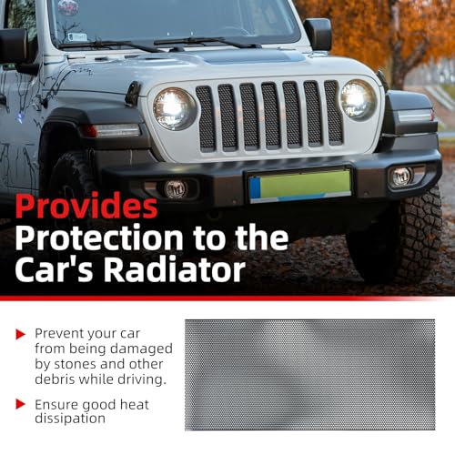 Image of AggAuto Grille Mesh for Jeep Wrangler JK JKU 2007-2018, Round Hole