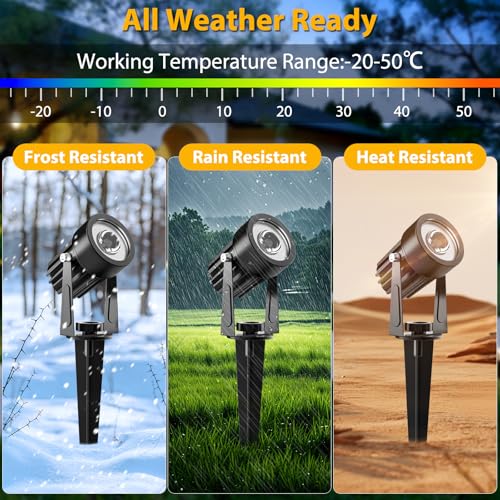 Luces solar exterior automáticas T-SUNUS verde para iluminar el patio sin cables 5