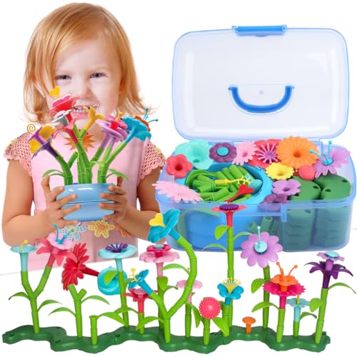 BIRANCO. Flower Garden Building Set - Grow up! Fun Stacking Toys ...