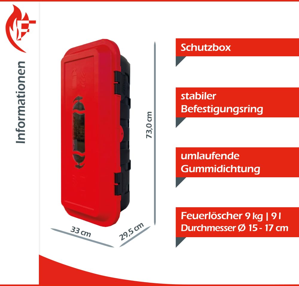 Schutzbox für Feuerlöscher 6KG/9KG