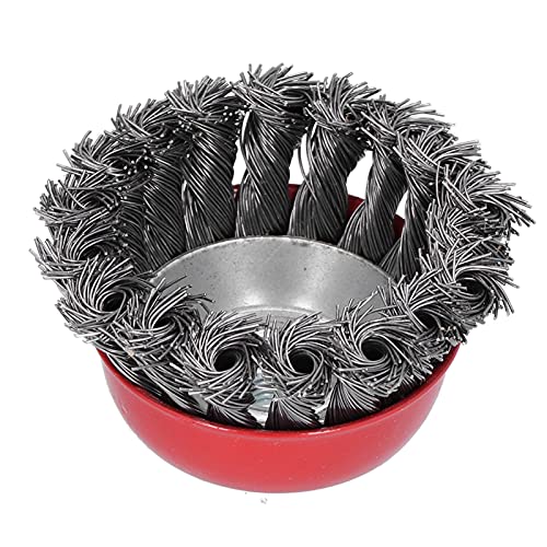 Brosse à tasse torsadée M10 contre la rouille tenace pour meuleuse d'angle efficace