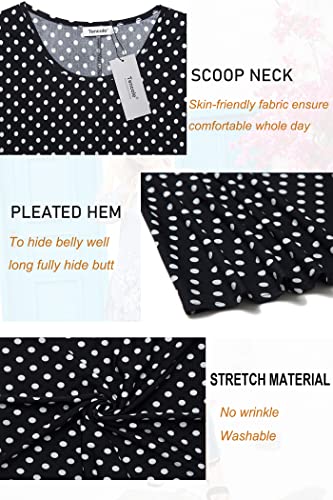 Tencole 3/4 Sleeve Shirts for Women Dressy Tunic Tops Casual Wear with Floral4