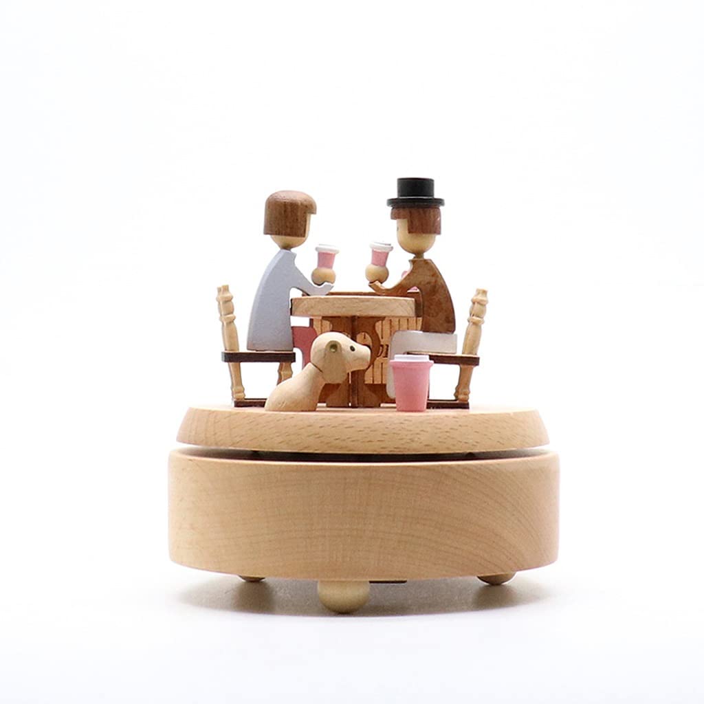 regalo di legno Music Box Music Box Amanti Idee di compleanno Recentemente sposato Regali di nozze per fidanzate, migliori amici, souvenir pratico