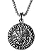 exoticdream Seal of The Knights Templar Medieval Arms Amulet Medallion Pewter Pendant (24" Stainlass Steel)