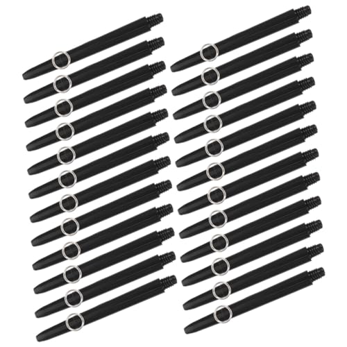 POPETPOP 100pcs Shafts for Professional Accessories Shafts Soft Tip Kit Stems Soft Tip Shafts Thread Shafts Plaything Supply Thread Rods Throwing Shafts Shaft Stem Nylon Black