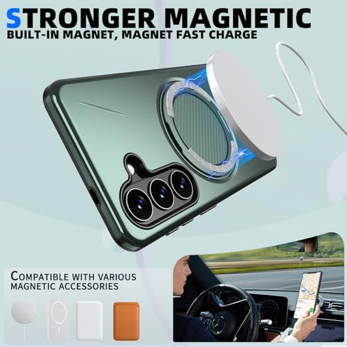 Coque Samsung S26 Plus robuste verte pour stopper les bris de vitre arrière - 2