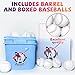 Poosue 24 Pack Youth Baseballs - 9 Inch Faux Leather Practice Balls for Teen Training, Hitting, Pitching & Fielding Drills | Lightweight Unmarked Baseballs for Backyard & School Team Practice