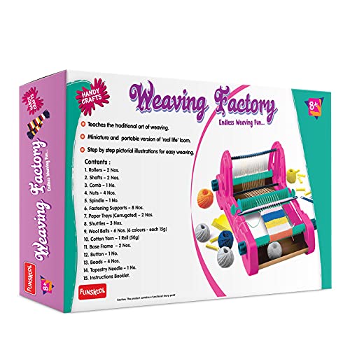Handycrafts Funskool Weaving Factory, DIY Kit, Art and Craft Set for Kids, Creativity, Learning, Engaging Fun Activity for Childrens, Multicolour, Gift Set for Kids, Age 6+ Years - Image 7 thumbnail