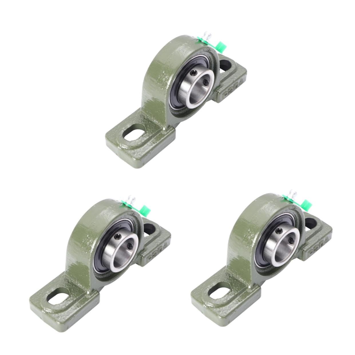 Ciieeo 3 Set Cuscinetti Sfera Autoallineanti Cuscinetto Con Base Ghisa E Antipolvere Per Macchine Cnc E Precisione 2 Pezzi*3