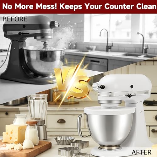 Housse de bol mélangeur en silicone KitchenAid 4,5-5L blanc lavable - 3