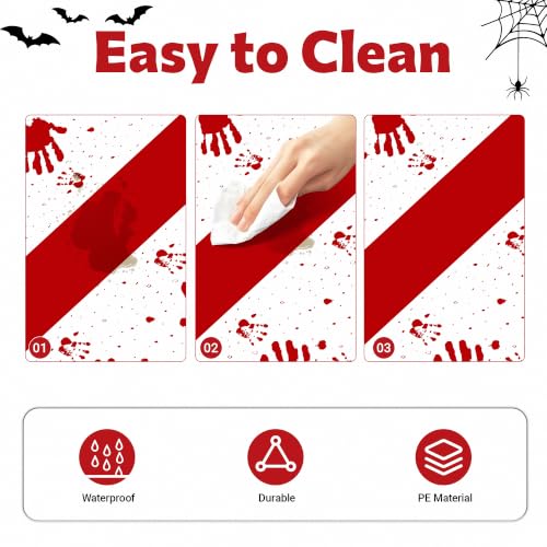 Image of Childom 3 Pack Halloween Tablecloth Rectangle Table,Halloween Decorations | 54 inch x 108 inch Disposable Plastic Tablecloths,Plastic Table Cover for Halloween Party Decorations,Halloween Party Supplies Favors