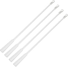 OSALADI Haste De Persiana Veneziana Cortina Branca Branca Através De Cortinas Persianas Fio Pvc Bastão Basculante Basculante Abridor De Persianas Acessórios Abridor De Persianas