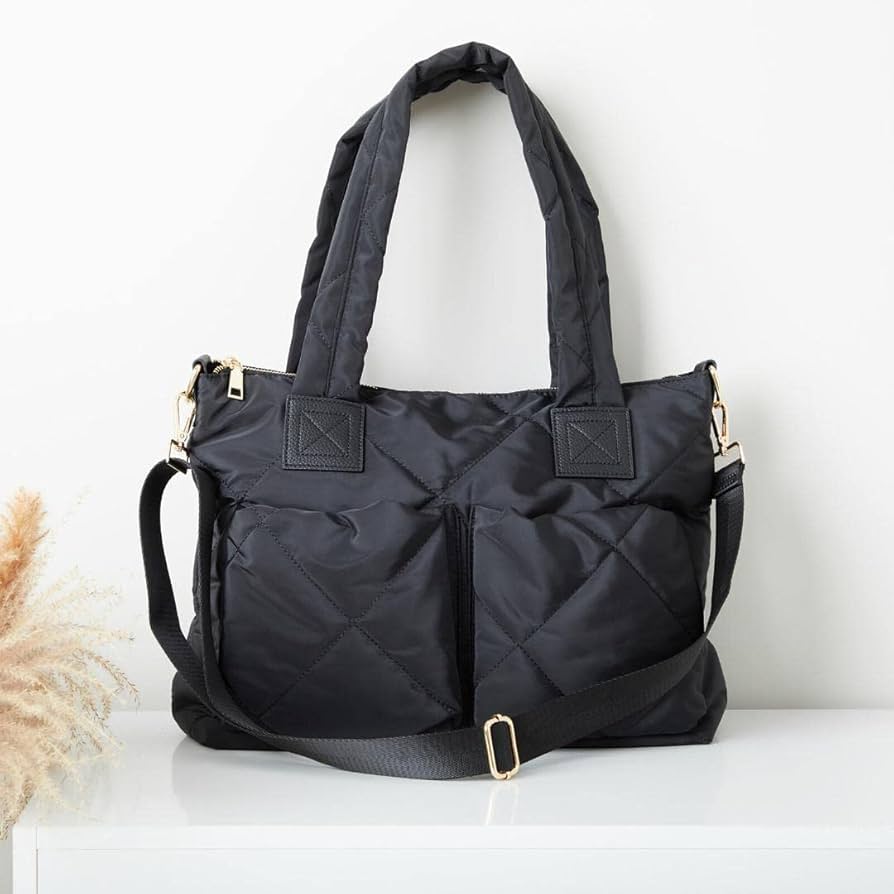 Calin カラン マザーズバッグ 黒 ブラック キルティング ブラック キルティング マザーズバッグ Calin カラン マザーズバッグ