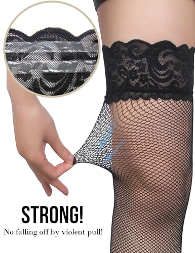 Image of ohyeah 6-Strap Easy Clip Lace Garter Belt for Thigh Highs Stockings Suspender Garter Belts Plus Size Garters Lingerie XS-4XL
