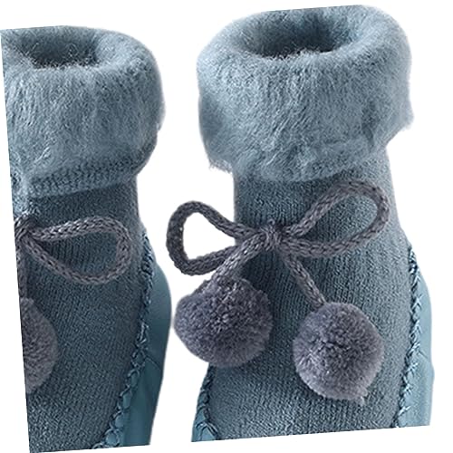 LIFKOME Warm Boy Girl's Socks and Shoes Boy Girl Slipper Socks Non-slip Soft Long Boot for Newborns and Toddlers4