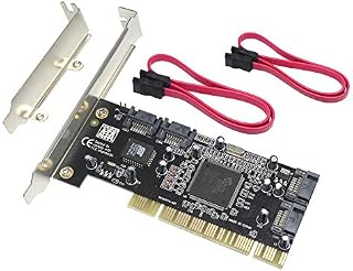 GODSHARK 4 Ports PCI SATA Raid Controller Internal Expansion Card with 2 Sata