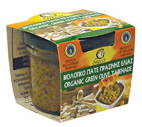Tapenade de aceituna verde orgánica 100% natural miniatura 1