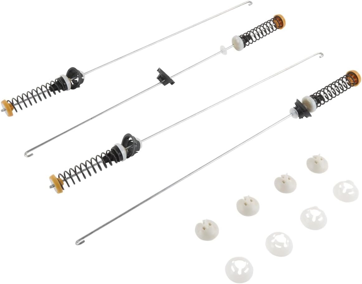 Whirlpool W11130359 Genuine OEM Top Load Washer Suspension Rod Kit Replacement Part - Replaces W10594082, W10785954, W10821704, W10901060, W11027215, W11033536, and W11226784