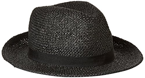 HUGO Boss Boss Men's Paper Straw Fedora Finn1, Black, One Size