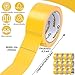 Oleitodh 12 Pack Yellow Duct Tape Heavy Duty,8.3 Mil Thickness,2 Inches x 60 Yards,Strong Industrial Strength,Flexible,No Residue,Waterproof and Tear by Hand,Multi-Use for Indoor & Outdoor Repairs