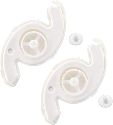 Sikawai - Juego de 2 ruedas giratorias de repuesto para lavaplatos, brazo superior de lavado para Whirl-pool Ken-more May-tag lavavajillas por