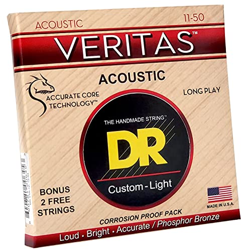 DR String VTA-11 Veritas Jeu de cordes pour guitare acoustique - Les Beatles, Paul McCartney, John Lennon, RIngo Starr, George Harrison DR String VTA-11 Veritas Jeu de cordes pour guitare acoustique – Image 3