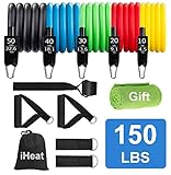 Resistance Bands Set 11 Pack,Exercise Bands with Door Anchor,Carry Bag, Handles,Legs Ankle Straps...