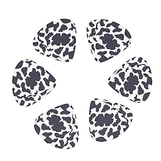 Lot de 12 médiators pour guitare électrique basse acoustique Motif vache noire - Les Beatles, Paul McCartney, John Lennon, RIngo Starr, George Harrison Lot de 12 médiators pour guitare électrique basse acoustique Motif vache noire – Image 2