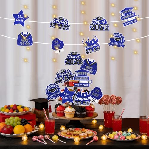 Save $3 on Blue Graduation Decorations with Code QIY69YTZ - Image 2