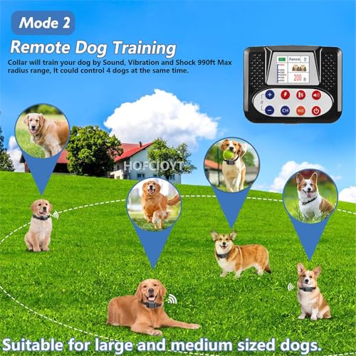 Wireless Dog Fence Collar in Use