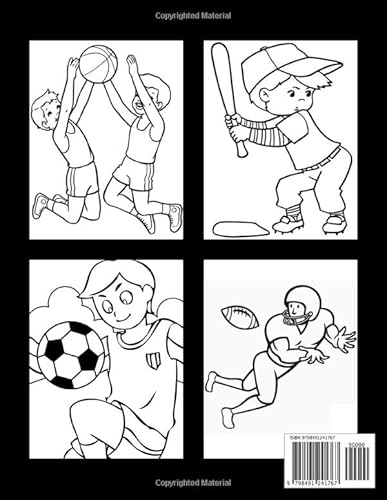 Sports Coloring Book: Sports Activity Coloring Book For Kids