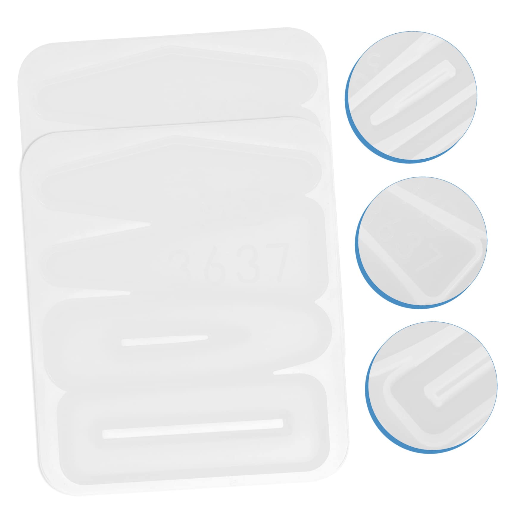 Uonlytech 5 Set Stampo Per Forcine Per Piccole Forcine Per Fermagli Per Accessori Per Stampo In Resina Per Donne Stampo In Silicone Fai Da Te 2 pezzi*5