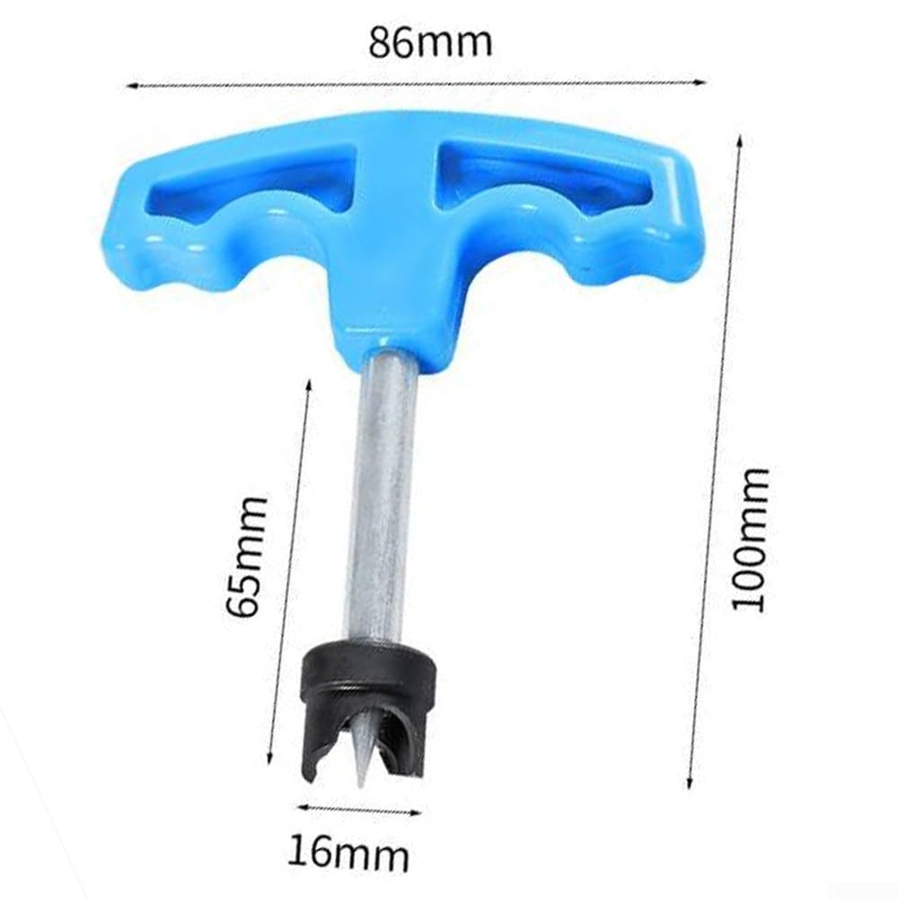 Strumento per Aprire Fori per Tubi in PE, perforatore Manuale con Manico a T da 16 mm, perforatore per Tubi di irrigazione, Costruzione in plastica-Ferro, Giardinaggio e Agricoltura