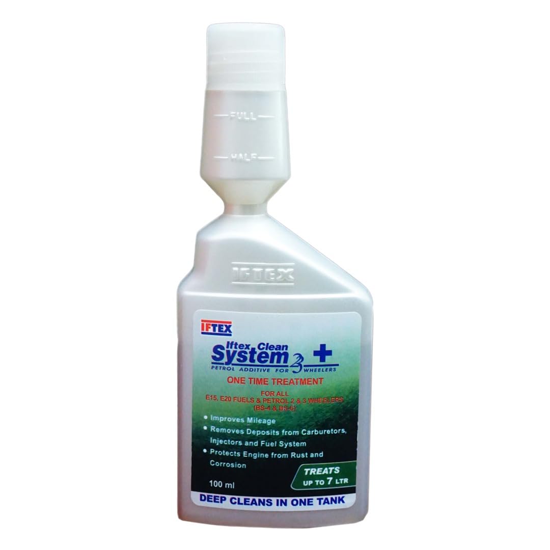 IFTEX System 2/3+ e20 Petrol Additive for All Petrol Bike and Scooter BS4 and BS6, Petrol Fuel System and Injector Cleaner for Cleaning deposits and Mileage Improvement (100 ml)-image-31