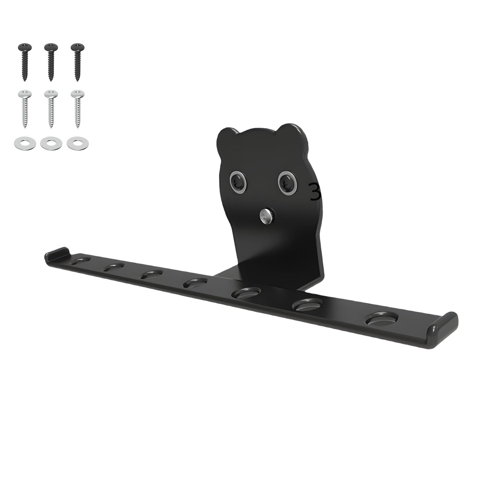 Tsophreniq Strong Wall Mount Bracket with Double Modifiable Fasteners 100 Weight Capacity for Garden Tools Garage Organization Storage Answer Modifiable Double Hook