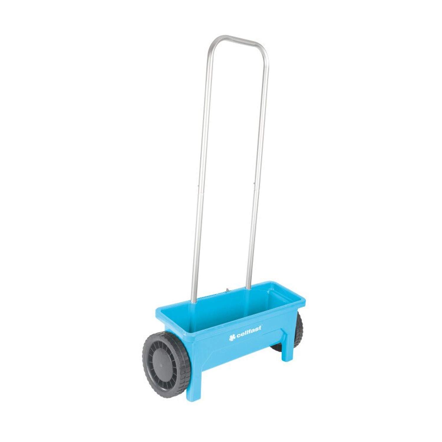 Cellfast Spargitore manuale da 12 litri Spandiconcime a Ruote Spargitore in Alluminio